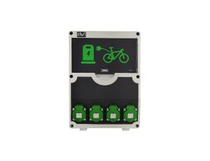 Stacja ładowania rowerów elektrycznych 12 modułowa 4x230V 4xRCBO Doktorvolt 2137