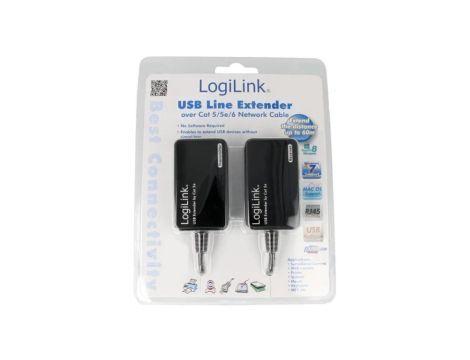 UA0021D Extender USB A, RJ45 x2 o zasięgu 60m, 0,48Gbps