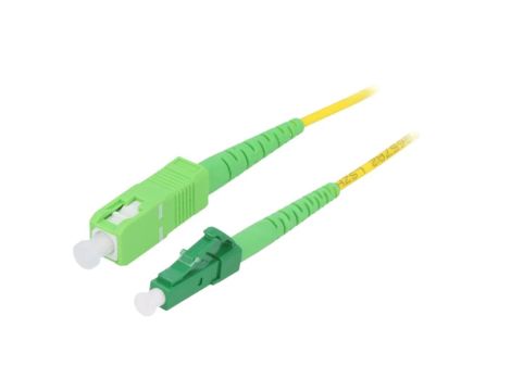 FPSLS10 Patch cord światłowodowy OS2 LC/APC,SC/APC 10m LSZH żółty