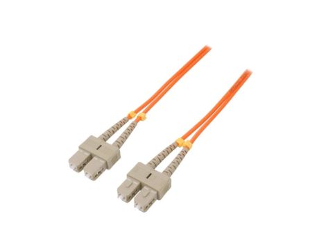 QOLTEC-54011 Patch cord światłowodowy OM2 SC/UPC,z obu stron 2m LSZH