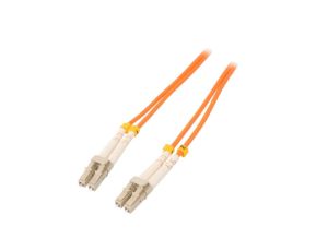 QOLTEC-50460 Patch cord światłowodowy OM2 LC/UPC,z obu stron 1m LSZH