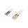 Patch cord światłowodowy OM3 SC/UPC,ST/UPC 2m LSZH niebieski 29021302