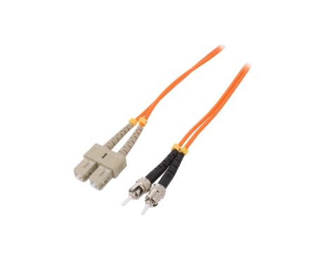 QOLTEC-54064 Patch cord światłowodowy OM2 SC/UPC,ST/UPC 2m LSZH