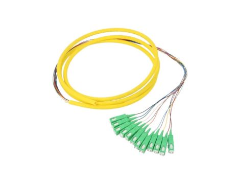 QOLTEC-54361 Pigtail światłowodowy SC/APC,włókno 2m Wej: włókno x12