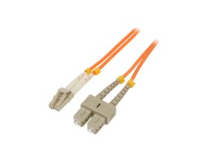 QOLTEC-54041 Patch cord światłowodowy OM2 LC/UPC,SC/UPC 3m LSZH
