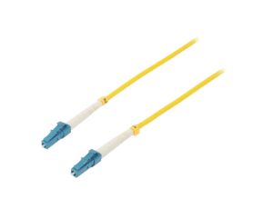QOLTEC-54014 Patch cord światłowodowy LC/UPC,z obu stron 1m LSZH żółty