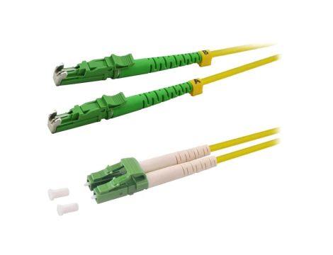 FP0EL01 Patch cord światłowodowy OS2 /APC,LC/APC 1m LSZH żółty