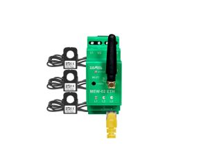 Monitor energii elektrycznej ETHERNET + Wi-Fi 3F+N Supla MEW-02 ETH/SC-16 +3 przekładniki SC-16 100 A SPL10000049
