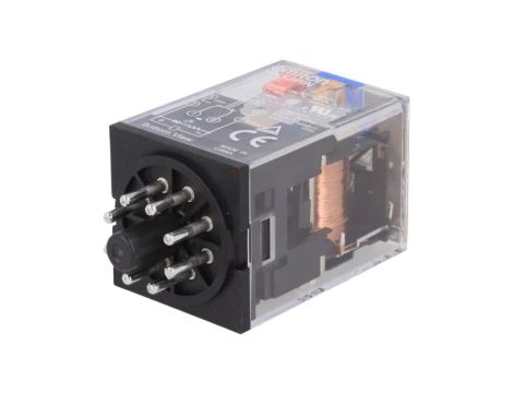 MKS2PIN-24DC Przekaźnik: elektromagnetyczny DPDT Ucewki: 24VDC 10A/250VAC