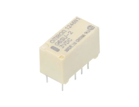 G6SU-2-3DC Przekaźnik: elektromagnetyczny DPDT Ucewki: 3VDC 0,5A/125VAC