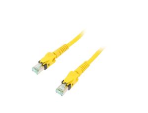 09488585745200 Patch cord S/FTP 6a linka Cu PUR żółty 20m 27AWG Żyły: 8