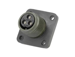 DS3102A10SL-3S Złącze: okrągłe, gniazdo, kołnierz (4 otwory) na panel, PIN: 3