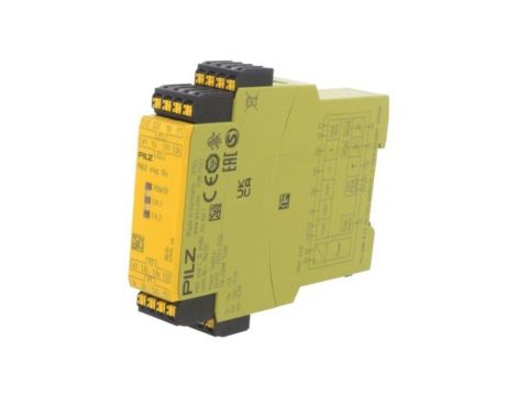 PZ-784131 Moduł: przekaźnik bezpieczeństwa, Uzas: 24VDC, Input: 2, Output: 4, IP40