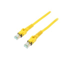 09488484745020 Patch cord S/FTP 6a linka Cu PUR żółty 2m 27AWG Żyły: 8