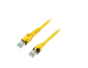 09488447745200 Patch cord S/FTP 6a linka Cu PUR żółty 20m 27AWG Żyły: 8