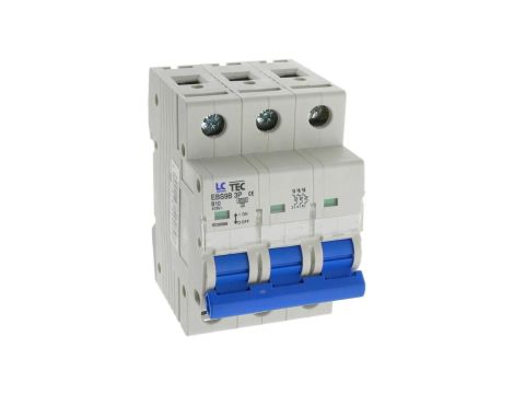 Wyłącznik instalacyjny nadprądowy nadmiarowoprądowy 3P 3M B 10A 6kA 492628 EBS9B