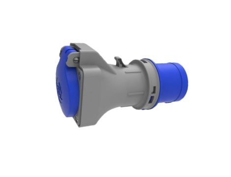 Adapter kempingowy BS wtyk 16A 3p przemysłowy, gniazdo tablicowe 230V SCHUKO IP44