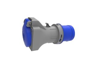 Adapter kempingowy BS wtyk 16A 3p przemysłowy, gniazdo tablicowe 230V IP44