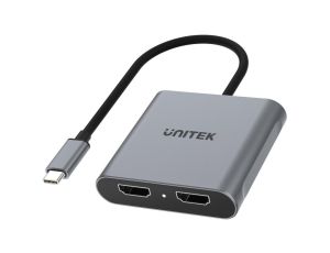 Unitek V1404B Adapter USB-C na 2x HDMI 4K MST