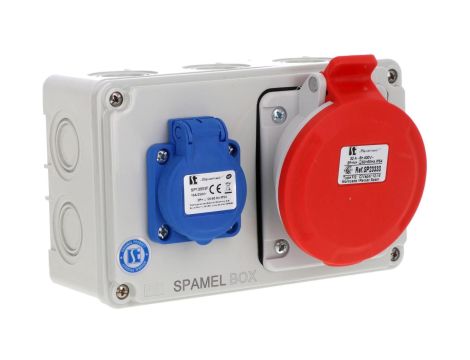 Rozdzielnica 5x32A 3x16A INA=32A IP54 SB-001705-S0020-54