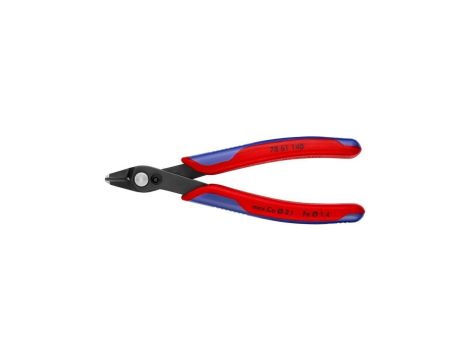 Szczypce precyzyjne tnące 125mm Super Knips czernione dla elektroników KNIPEX 78 61 140