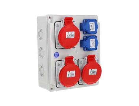 Rozdzielnica 3x5x16A 2x2x16A INA=16A IP54 SB-008005-S0020-54