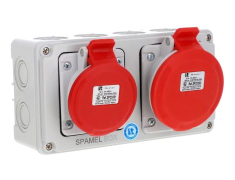 Rozdzielnica 5x32A 5x16A INA=32A IP54 SB-002005-S0040-54