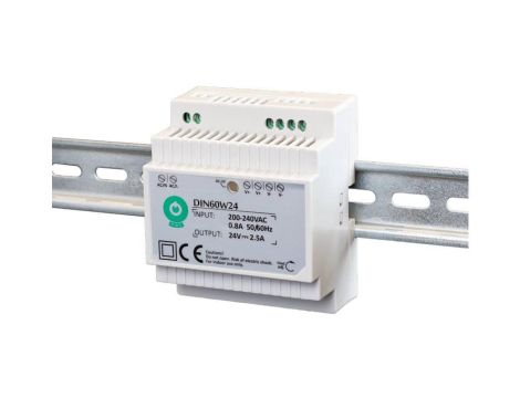DIN60W24: Zasilacz na szynę DIN 60W 24V