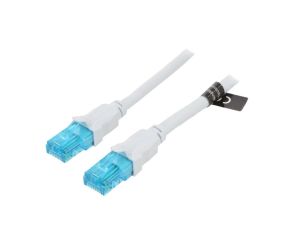 VAP-A10-S2000 Patch cord U/UTP 5e CCA PVC niebiesko-czarny 20m 26AWG