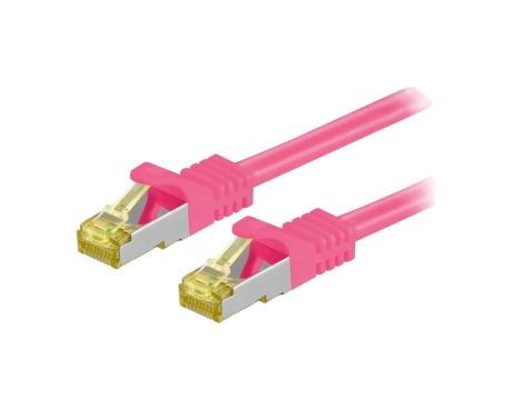 S/FTP7-CU-050PK Patch cord S/FTP 6a linka Cu LSZH różowy 5m 26AWG