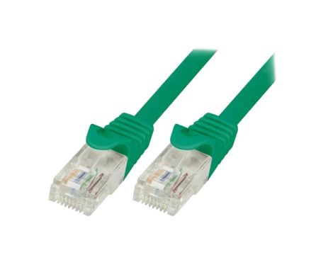 CP2095U Patch cord U/UTP 6 linka CCA PVC zielony 10m 24AWG