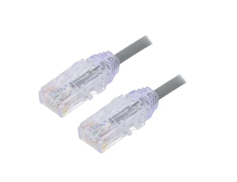 UTP28X0.5MGY Patch cord TX6A-28™,U/UTP 6a drut Cu LSZH szary 0,5m 28AWG