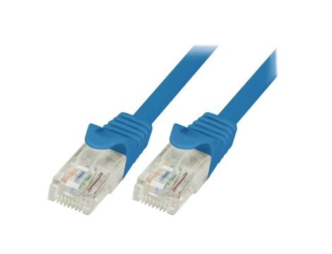 CP2096U Patch cord U/UTP 6 linka CCA PVC niebieski 10m 24AWG
