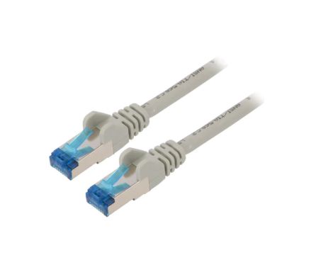 S/FTP6A-CU-050GY Patch cord S/FTP 6a linka Cu LSZH szary 5m 27AWG