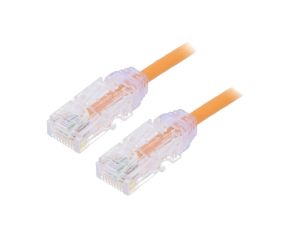 UTP28X0.5MOR Patch cord TX6A-28™,U/UTP 6a drut Cu LSZH pomarańczowy 0,5m