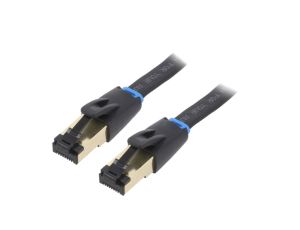 IKCBK Patch cord U/FTP Cat 8.1 linka OFC czarny 8m 30AWG