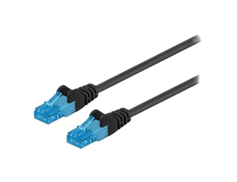 U/UTP6A-LSZH-050BK Patch cord U/UTP 6a linka Cu LSZH czarny 5m 26AWG Żyły: 8