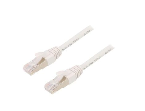 ETH-24441408 Patch cord ETHERLINE Cat.6a,S/FTP 6a linka Cu LSZH biały 1m