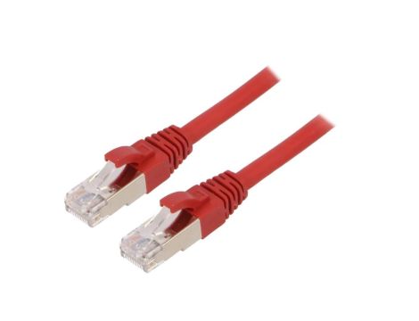 ETH-24441393 Patch cord ETHERLINE Cat.6a,S/FTP 6a linka Cu LSZH czerwony