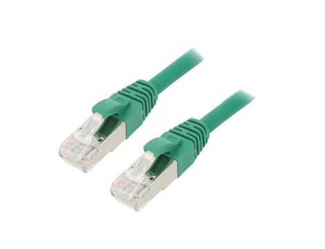 Patch cord ETHERLINE Cat.6a,S/FTP 6a linka Cu LSZH zielony 24441350