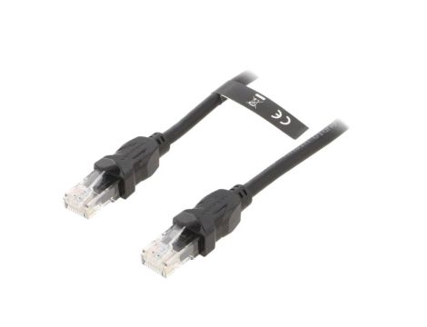 IBBBJ Patch cord U/UTP 6 Cu PVC czarny 5m RJ45 wtyk,z obu stron