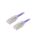 STP28X1MVL Patch cord F/UTP,TX6A-28™ 6a drut Cu LSZH fioletowy 1m 28AWG