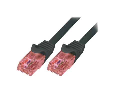 CQ2073U Patch cord U/UTP 6 linka Cu LSZH czarny 5m 26AWG