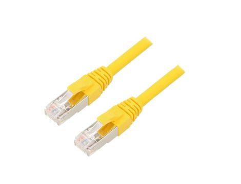 ETH-24441423 Patch cord ETHERLINE Cat.6a,S/FTP 6a linka Cu LSZH żółty 1m