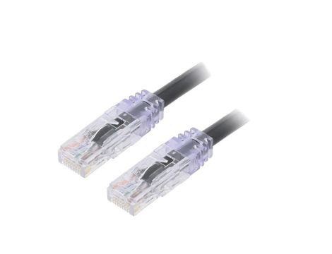 Patch cord TX6A™ 10Gig,U/UTP 6a drut Cu PVC czarny 1m 24AWG UTP6AX1MBL