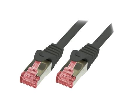CQ2093S Patch cord S/FTP 6 linka Cu LSZH czarny 10m 27AWG