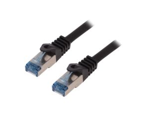 CQ4143S Patch cord S/FTP 6a linka Cu LSZH czarny 50m 26AWG
