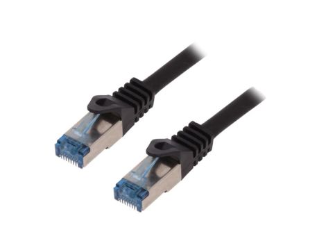 CQ4143S Patch cord S/FTP 6a linka Cu LSZH czarny 50m 26AWG