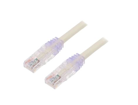 Patch cord TX6A™ 10Gig,U/UTP 6a drut Cu PVC biały 5m 24AWG UTP6AX5M