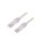 Patch cord TX6A™ 10Gig,U/UTP 6a drut Cu PVC biały 5m 24AWG UTP6AX5M